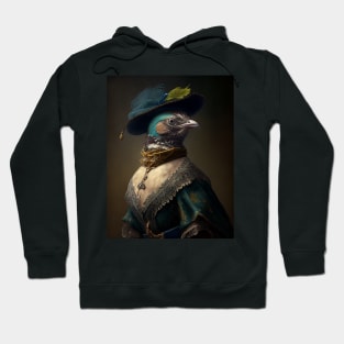 Victorian bird portrait 2 Hoodie